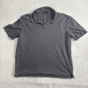 Robert Barakett Grey Short Sleeve‎ Collared Polo Shirt Men's XXL